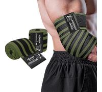 LARA STAR Elbow Wraps for Weightlifting, Bench Press, Cross Training & Powerlifting for Men and Women - 47" Nylon (1 Pair) Elbow Straps - Increases Stability of Joints and Supports Injury Recovery