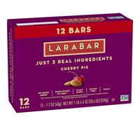 Larabar Cherry Pie, Gluten Free Vegan Fruit & Nut Bars, 1.6 oz bars, 12 ct
