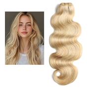 Larafona 9A Human Hair Bundles Highlights Blonde P27/613#, 100% Brazilian Virgin Remy Hair Extensions Body Wave 100g/pc 16inch/40cm