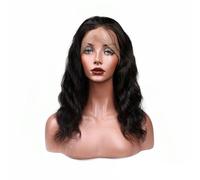 Larafona Brazilian Hair 360 Lace Wig Virgin Hair Body Wave 100% Human Hair Nautral Black 1B Natural Hairline Pre Plucked 16inch/40cm