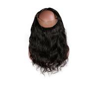 Larafona Pre Plucked 360 Lace Frontal Closure Brazilian Virgin Hair Body Wave Human Hair Frontals with Baby Hair Natural Hairline 12inch/30cm