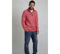 Laramie 1/4 Zip Snow Marl Fleece Weird Fish Dark Red XL