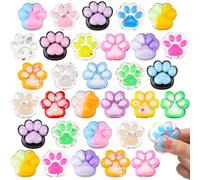 LaRandom 100 Pcs Mini Squeeze Cat Paw, Ultra Soft Decompression Venting Stress Relief Sensory Cat Paw for Adults Party Favors Goodie Bag Fillers Stuffers