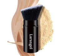 Larangel Makeup Brushes - Premium Kabuki Brush for Powder and Liquid Foundation, Flawless High Coverage Look, Travel Makeup Brush, Perfect for Bronzer, Blush, and Other Face Makeup