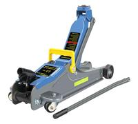 LARBANKE Floor Jack,2.5 Ton Capacity Hydraulic Floor Jack with Portable Handle and Reflective Tape,Low Profile Jack with Single Piston Quick Lift Pump,Lifting from 85mm to 385mm,Blue