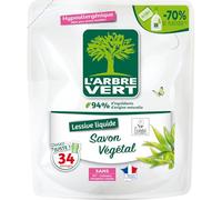 L'ARBRE VERT L'Arbre Vert - Laundry Refill 1.5 L Vegetable Soap - 34 Washes - 1.53 L Bottle