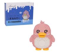 Larcele 1519 Pcs Dizzy Penguin Micro Building Set for Kids 8+ KLJM-07 | DIY Creative Construction Toys, Animal Bricks Kit, for Teenagers and Adults, Home Office Desk Bookshelf Decor