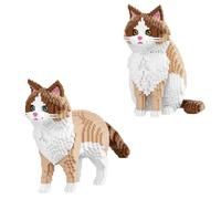 Larcele 2 in 1 Micro Block Ragdoll Cat Building Kit for Ages 8+, KLJM-13