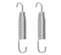 Larcele 2 Pcs 65mmm Universal Motorcycle Exhaust Pipe Spring, Stainless Steel Spring Hooks for Motorcycle Exhaust Pipe MT/TH-01