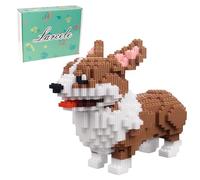 Larcele 3274 Pieces Dog Micro Building Blocks Animal Mini Building Toy Bricks KLJM-02 (Big Corgi)