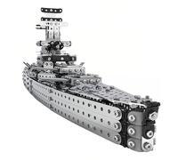 Larcele 3D Metal Puzzle Military Model Kits, DIY Assembly Military Battle Ship Building Miniature Jigsaw Puzzles KJPZ-04 (Kirov-class Cruiser)