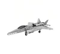 Larcele 3D Metal Puzzle Military Model Kits, DIY Assembly Military Battle Ship Building Miniature Jigsaw Puzzles KJPZ-04 (F15 Fighter)