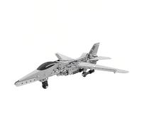 Larcele 3D Metal Puzzle Military Model Kits, DIY Assembly Military Battle Ship Building Miniature Jigsaw Puzzles KJPZ-04 (F16 Fighter)