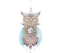 Larcele 3D Metal Puzzle Model Kits for Adult, DIY Assembly Feather of Dream Series Model Kits Miniature Building Blocks PJPZ-02 (Intelligent Owls)