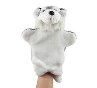Larcele Cute Plush Hand Puppet Soft Stuffed Animal Toy (SO-19 Wolf-Grey)