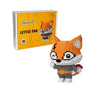 Larcele Micro Building Blocks Animal Set Age 3+, DIY Mini 3D Building Toy Bricks,1384 Pieces KLJM-07 (Little Fox)