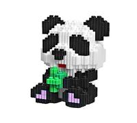Larcele Micro Building Blocks Animal Set, DIY Mini 3D Building Toy Bricks,330 Dots KLJM-10 (Panda 5391)
