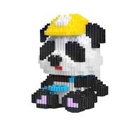 Larcele Micro Building Blocks Animal Set, DIY Mini 3D Building Toy Bricks,378 Dots KLJM-10 (Panda 5256)