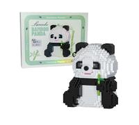 Larcele Micro Building Blocks Animal Set, DIY Mini 3D Building Toy Bricks, 917 Pieces KLJM-07 (Bamboo Panda)