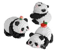 Larcele Micro Building Blocks Animal Set, DIY Mini 3D Building Toy Bricks,983 Pieces KLJM-09 (3 in 1 Panda B)