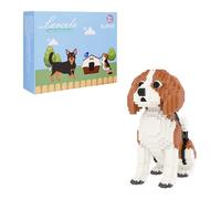 Larcele Micro Building Blocks Set, DIY Mini Building Toy Bricks for Age over 12 Years, 964 Pieces KLJM-02 (Beagle)
