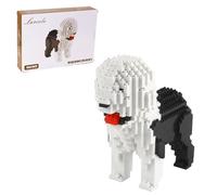 Larcele Micro Dog Building Blocks Pet Mini Building Toy Bricks,950 Pieces KLJM-02 (Old English Sheepdog)