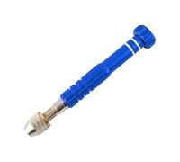 Larcele Precision Pin Vise Hand Drill, Keyless Mini Adaptor Chuck, 3 Jaw Chuck, for Micro Drill Bits 0" to 1/8" SDZKQ-02 (Blue)