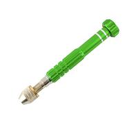 Larcele Precision Pin Vise Hand Drill, Metal Hand Twist Drill for Craft, Manual Work, Model, Resin SDZKQ-02 (Green)