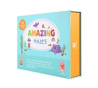 Larcele Wipe and Clean Learning Cards Reusable Preschool Educational Games PW0211 (Maze)