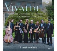 L'ARCHICEMBALO - VIVALDI:COMPLETE CONCERTOS AND SINFONIAS 4 CD NEW