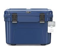 LARCOOL 35QT Rotomolded Hard Cooler, Portable Small Ice Chest with 3-Inch Insulation, Heavy-Duty Beach Cooler for Camping, Fishing, Boating, Picnic, BBQ, Travel - Blue