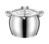 Lard Strainer Tank,Oil Filter Pot with Spoon,Stainless Steel Lard Jug,Binaural Handle Lard Storage Can,Kitchen Grease Container(3.5L)