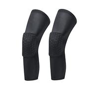 LARDROK Breathable Basketball Knee pads Protective Hex Honeycomb Compression Kneepad Protective Sport Knee Brace Leg Sleeves Volleyball Rodilleras Long