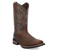 Laredo Mens Decatur Square To Square Toe Pull On Casual Boots Mid Calf - Brown, Brown, 9.5