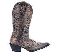 Laredo Women's Vanessa Snip Toe Cowboy Boots Western, Tan, 9 UK