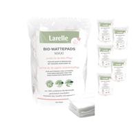 Larelle Organic Cotton Pads Maxi for Mum & Baby Pack of 6, 1080 Pieces in Storage Pack, GOTS Ecocert, Perfect for Baby Care and Daily Beauty Care