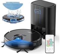 Laresar Clean Robot Vacuum Cleaner with Mop, 5000Pa Strong Suction, Lidar Navigation Robot Vacuum with 3.5L Self-Empty Station, 180mins Runtime, Robotic Vacuuum for Hard Floors and Carpets, L6 Nex