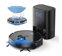 Laresar Clean Self-Emptying Robot Vacuum Cleaner with Mop 10,000Pa, LiDAR Navigation, 180 Mins Runtime, Up to 60 Days of Hands-Free Cleaning Robotic Vacuums for Pet Hair, Carpet, All Floors, L6 Nex