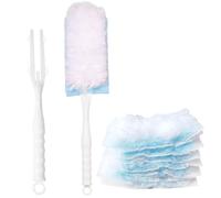 Larfraecy 20-Pack Flash Dust Magnet Refills, Electrostatic Disposable Duster Heads Compatible with Flash Duster, Swiffer Duster, for Multi-Surface Cleaning on Furniture, Blinds, Keyboard, Car Interior