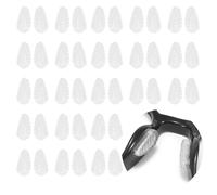 Larfraecy 25 Pairs Soft Silicone Nose Pads for Glasses Lightweight Eyeglass Nose Pads Anti Slip Stick on Nose Grips, Spectacle Replacement Nose Pads Repair Kit for Sunglasses Eyeglasses(White)