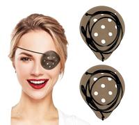 Larfraecy 2pcs Eye Shield After Cataract Surgery Dark Clear Plastic Eye Patch with Adjustable Strap,Post-Surgery Protection Eyepatch for Adult Kid Sleeping&Go Out,Reduce Eyes Sensitivity to Light