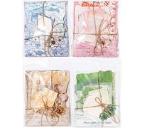 Larfraecy 400 Pcs Vintage Scrapbook Paper Retro Junk Journal Supplies Aged Scrapbook Supplies Aesthetic Stickers for Scrapbooking Writing Paper for Journaling,DIY Crafts,Card Making,and Decoupage