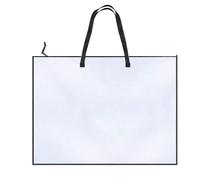 Larfraecy Art Portfolio Bag,19x25 Inch Clear Mesh Storage A2 Art Folder for Artwork with Zipper and Handle,Arts Portfolio Case Carry Case for Posters,Paintings,Documents,Bulletin Board,School Supplies