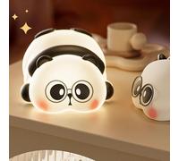 Larfraecy LED Night Light with Timer Cute Stuff Panda,Bedroom Decor Silicone Panda Gifts Dimmable Rechargeable, Touch Sensor Bedside Table Night Light for Kids Baby Adult