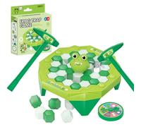Larfraecy Penguin Escape Game Ice-breaking Penguin Toys Save The Penguin Game Fun Family Board Games for 2 players Ice Pick Penguin Challenge Party Board Game Gifts for Kids 3+ (Green-Frog)
