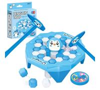 Larfraecy Penguin Escape Game Ice-breaking Penguin Toys Save The Penguin Game Fun Family Board Games for 2 players Ice Pick Penguin Challenge Party Board Game Gifts for Kids 3+ (Blue-Penguin)
