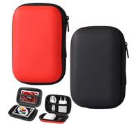 Larfraecy Playing Card Case, 2 Pcs Waterproof UNO Card Case - Portable EVA Playing Card Holder for Travel, Camping & Outdoor Games, Data Cable Storage Case