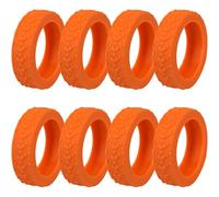 Larfraecy Suitcase Wheels Covers Protectors 8 PCS Anti-Noise Silicone Wheel Protective Covers,Side Width 10 mm for Suitcases or Office Chair Caster