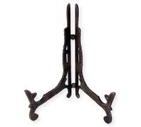 Large 10 inch Metal Easel Antique Copper Finish | Plate holder | Display stand | Metal Frame Holders for Photo Pictures Decorative Plate Dish | 25cm (H) x 15cm (Deep) | Picture Easel |Wedding tables