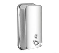 Large 1000ml Liquid Soap Dispenser Chrome Finish(1000ml) | 304 stainless steel, rust resistant, mirror polished, 500ml capacity, fits small sinks
